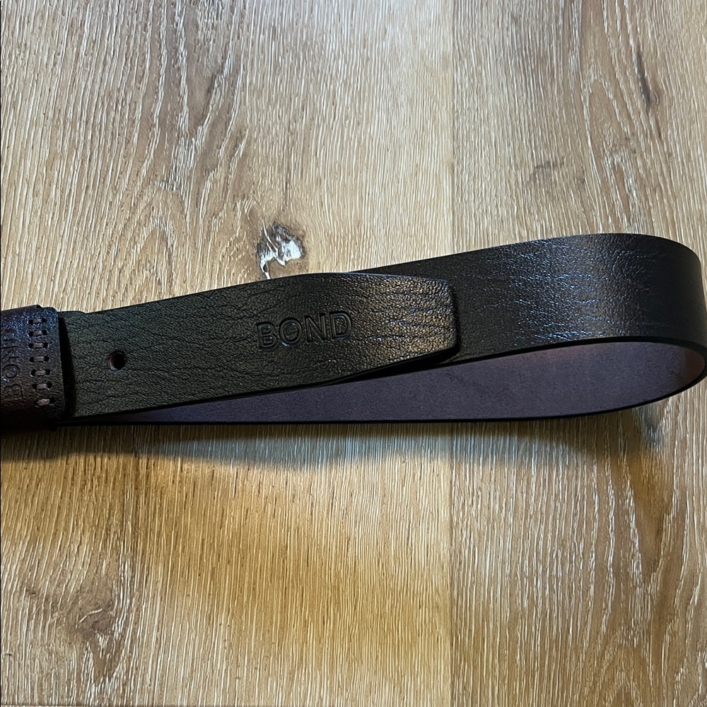 Treasure & Bond Rich Brown Leather Belt